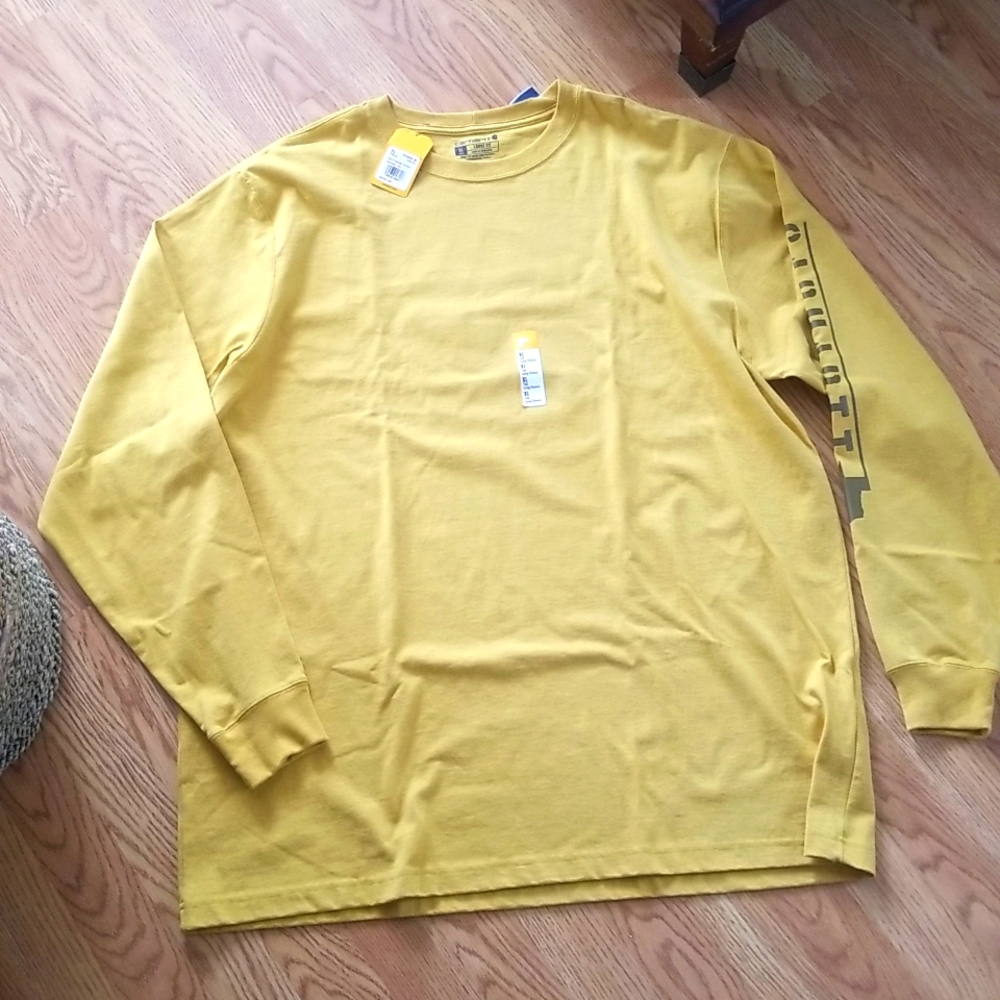 Carhartt mens gold XL tall, long sleeved T-shirt $20.00